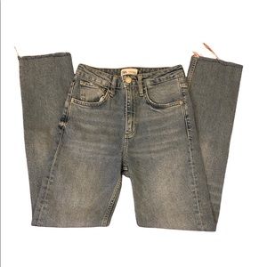 Zara high waist straight leg jeans